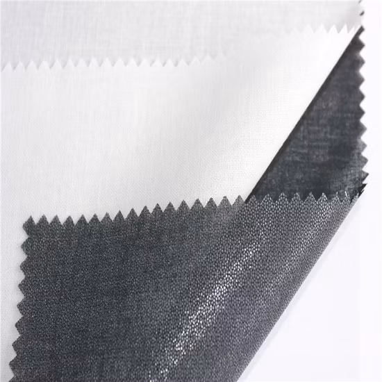 Shirt collar fusing interlining color options