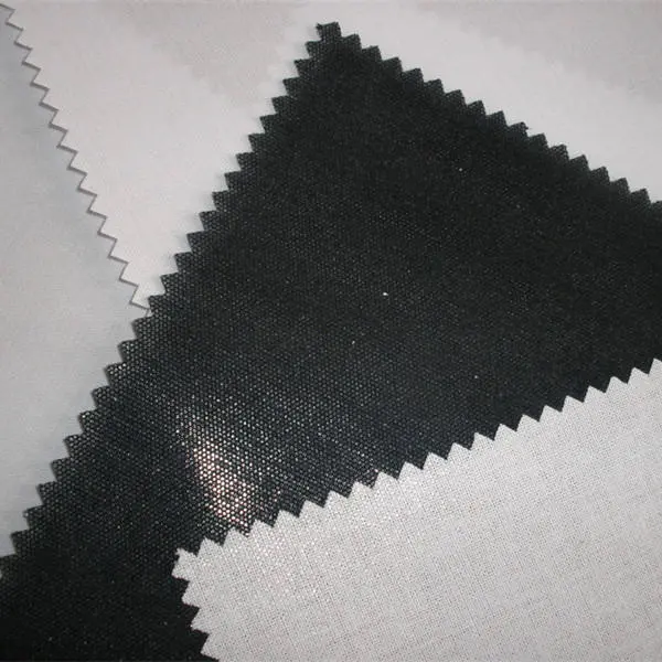 Interlining used in shirts to reinforce collars, cuffs, plackets, and front panels for stable shaping and long‑lasting structure.