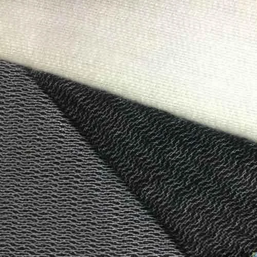 Tricot fusible woven interlining fabric